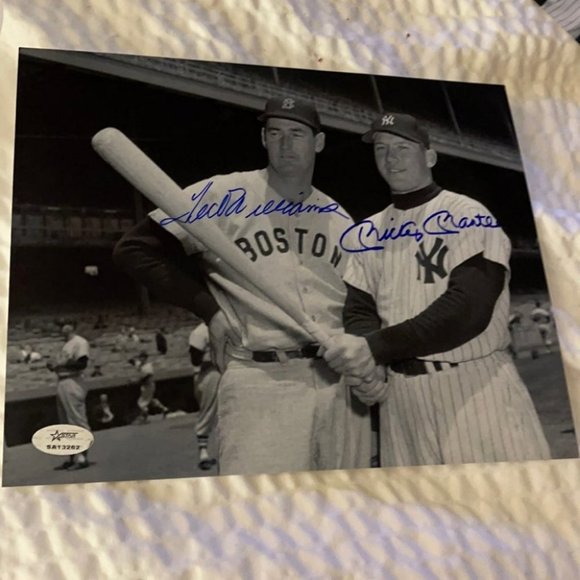 Other - Mickey Mantle Ted Williams   signed 8x10 p…